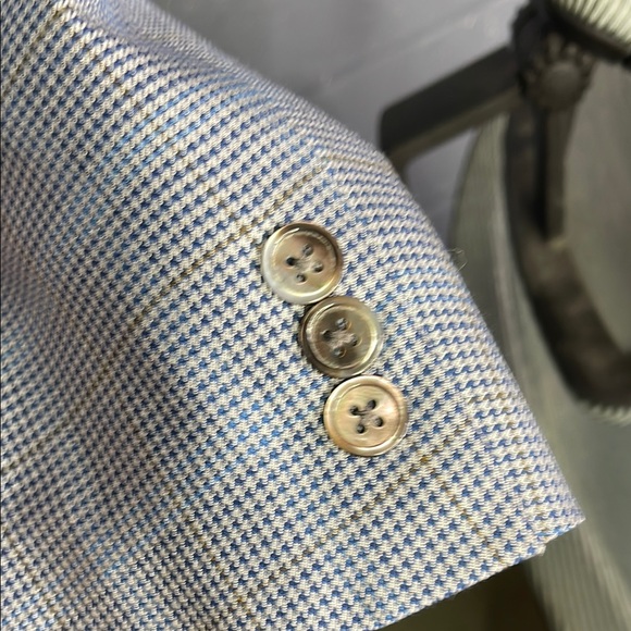 Silk Men's Houndstooth Blazer Burberry - Picture 5 of 5